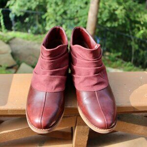 Merrellshort boots, red wine color, size 9.5